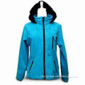 Women's Outdoor Coat, Made of 100% Polyester, Available in Light Blue